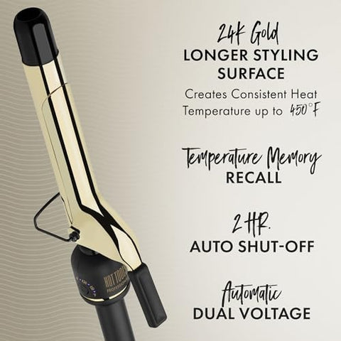 HOT TOOLS 24K EX BAR CURL IRON 1"