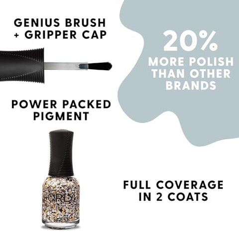 ORLY TOPPER TERRAZO CONFETTI 0.6 OZ