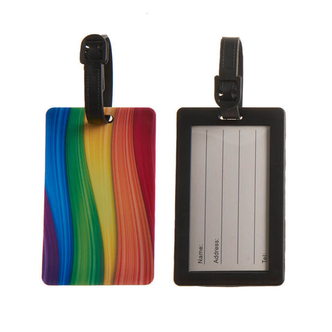 ST LUGGAGE TAG RUBR RAINBOW
