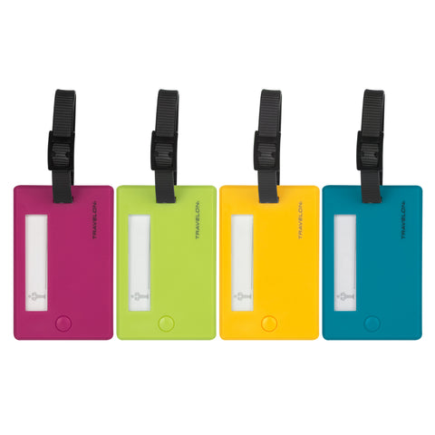 TRAV LUGG TAGS ASST COLORS 4PK