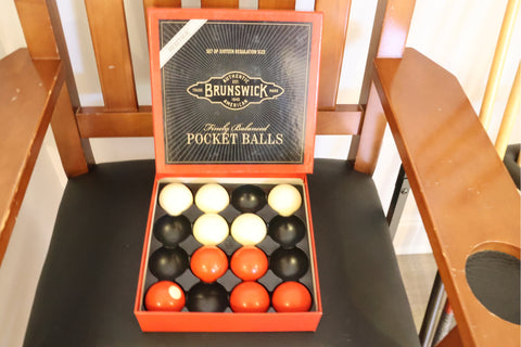 Brunswick Dominion II Billiards Table With Chair, Cue Rack And Cues