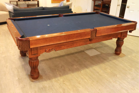 Brunswick Dominion II Billiards Table With Chair, Cue Rack And Cues