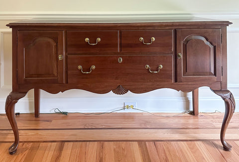 Baker Historic Dining Table and Chairs + Ethan Allen Sideboard