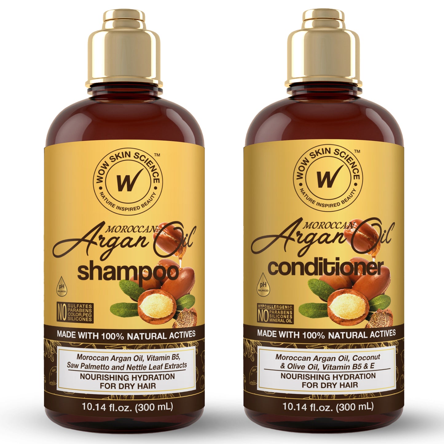 WOW Skin Science Moroccan Argan Oil Shampoo & Conditioner Duo 16.9 oz