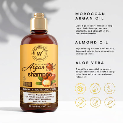 WOW Skin Science Moroccan Argan Oil Shampoo 16.9 oz