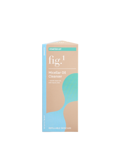 Fig.1 Micellar Oil Cleanser, Non-Stripping & Hydrating Oil-Based Makeup Remover with Water-Activated Micelles & Grapeseed Oil 3.4 oz