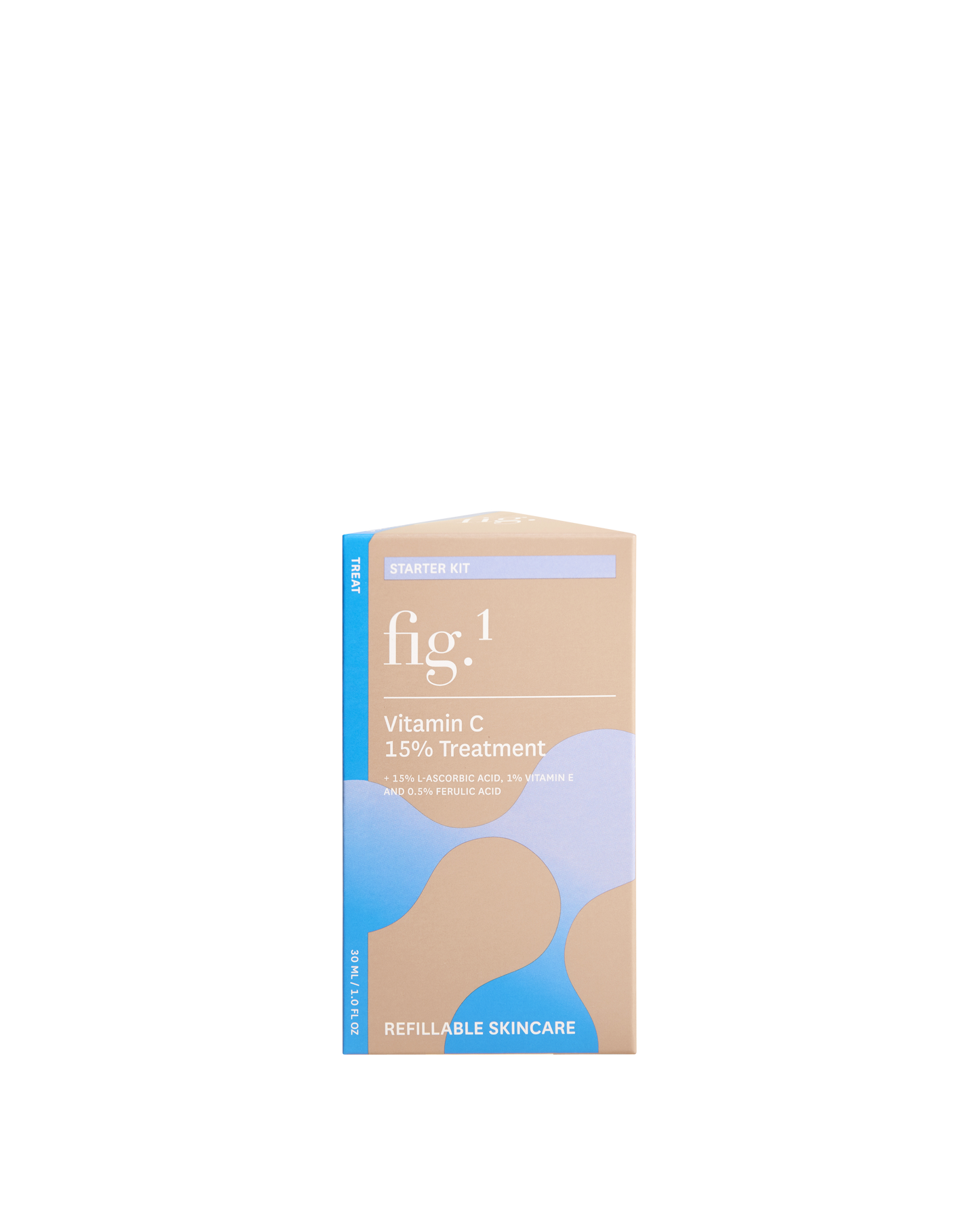 Fig.1 Vitamin C 15% Treatment, Brightening & Anti-Aging, Air-and-Light-Tight Packaging, 15% L-Ascorbic Acid, Vitamin E & Ferulic Acid, 30ml