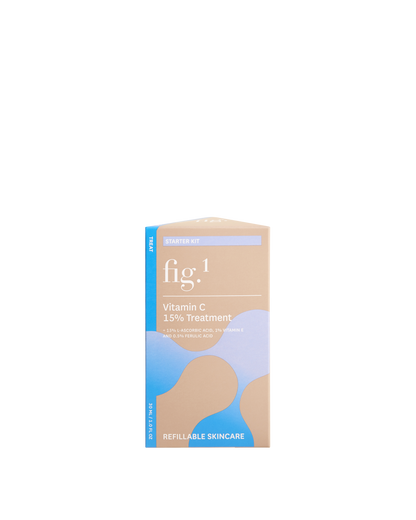 Fig.1 Vitamin C 15% Treatment, Brightening & Anti-Aging, Air-and-Light-Tight Packaging, 15% L-Ascorbic Acid, Vitamin E & Ferulic Acid, 30ml