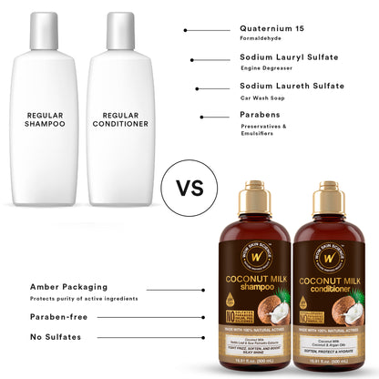 WOW Skin Science Coconut Milk Shampoo & Conditioner Duo 16.9 oz