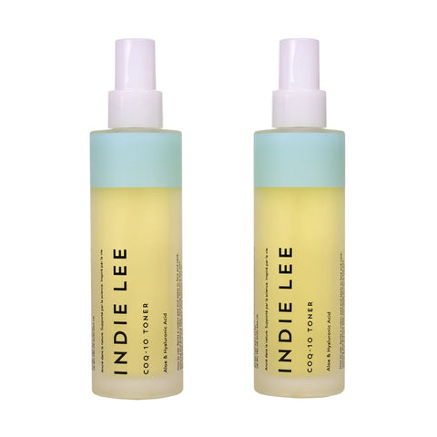 Indie Lee CoQ-10 Toner Hydrating Toning Mist - Hydrating Mist for All Skin Types- 4.2oz - Two Pack