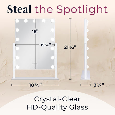 ZAD LARGE HOLLYWOOD VANITY MIRR