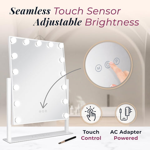 ZAD LARGE HOLLYWOOD VANITY MIRR