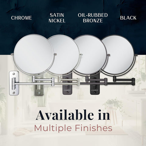 ZAD DUAL ARM WALL MIRR 1X8 BRZ