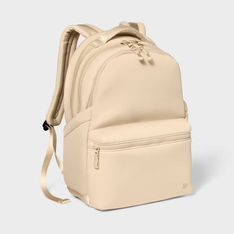 ALL IN MOTION BACKPACK FAUX NEOPRENE CREAM 14L
