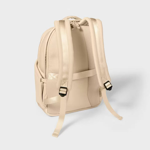 ALL IN MOTION BACKPACK FAUX NEOPRENE CREAM 14L