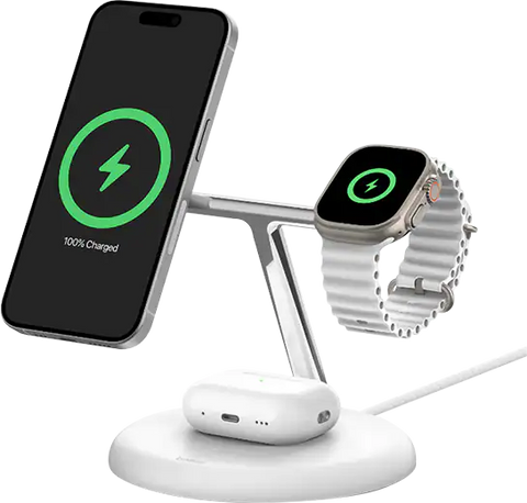 BELKIN PRO 3-IN-1 MAGNETIC STAND WHITE
