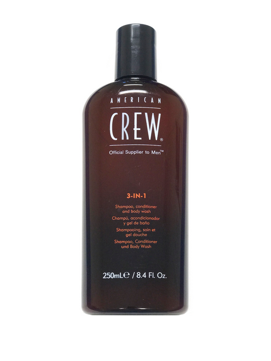 American Crew 3-In-1 Shampoo, Conditioner And Body Wash 8.4 Oz