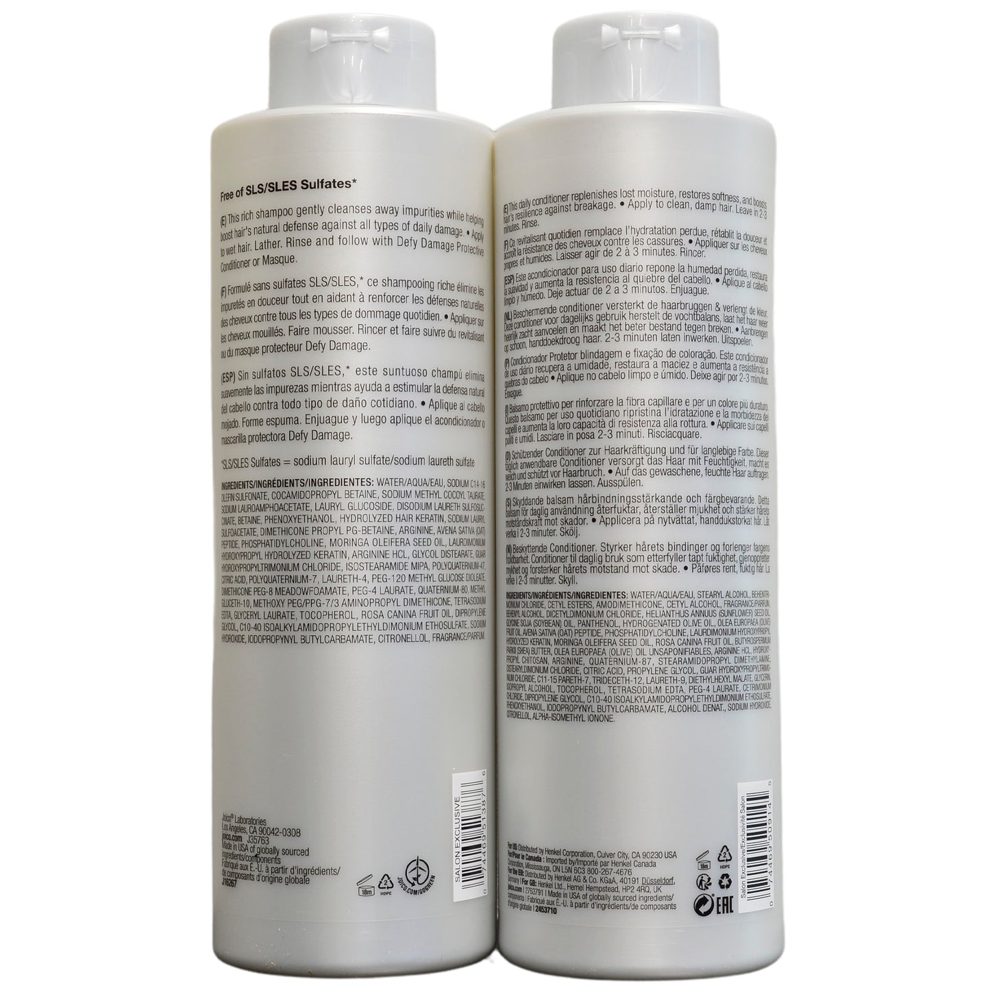 Joico Defy Damage Shampoo & Conditioner 33.8 oz Duo